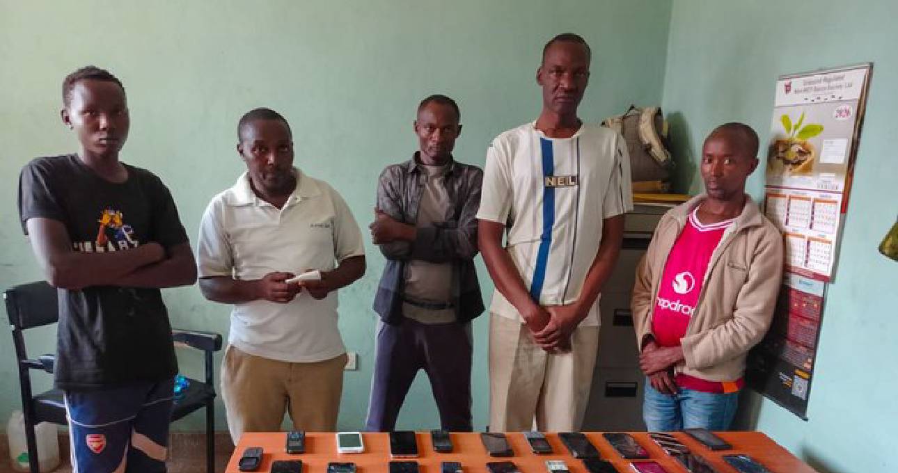 Five arrested as police bust criminal gang in Dandora phase III
