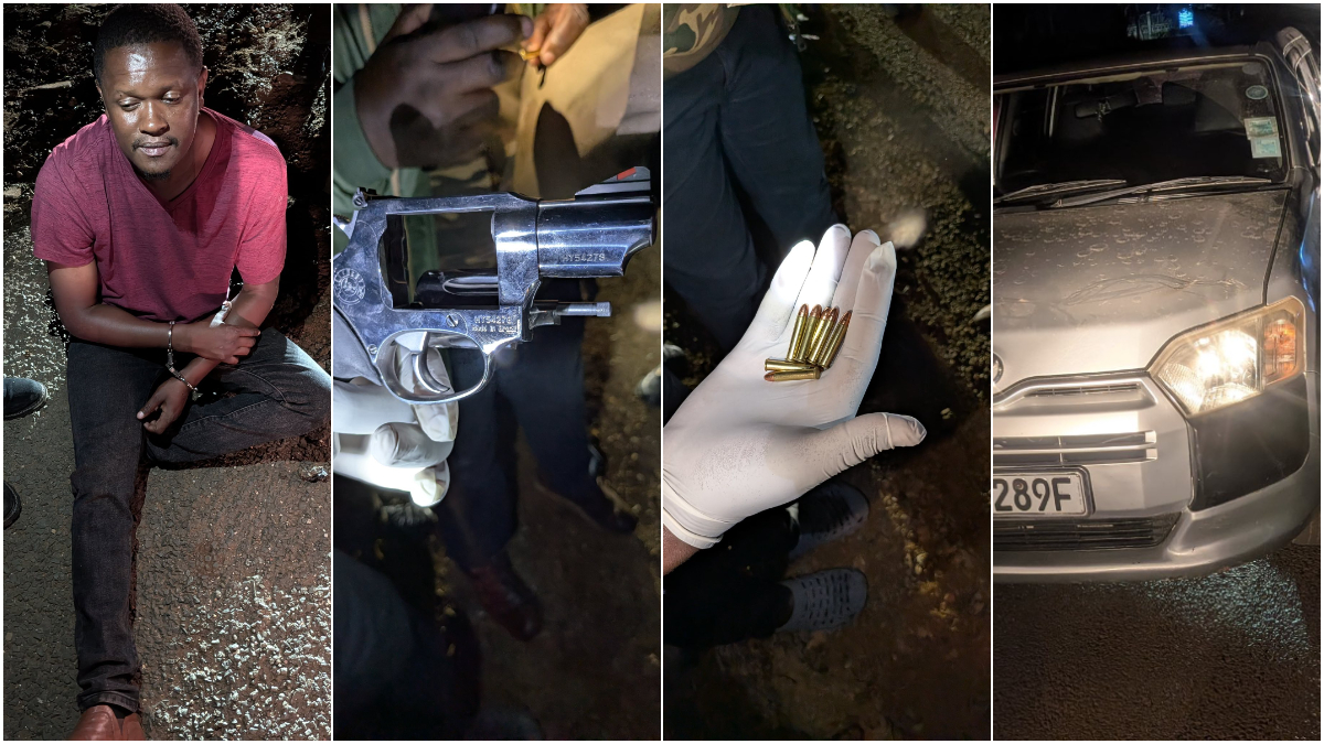 Police arrest notorious suspect, recover a gun with 9 bullets in Migori