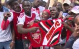 22 years in waiting: Thousands of Arsenal fans flood Nairobi streets ahead of Premier League trophy coronation