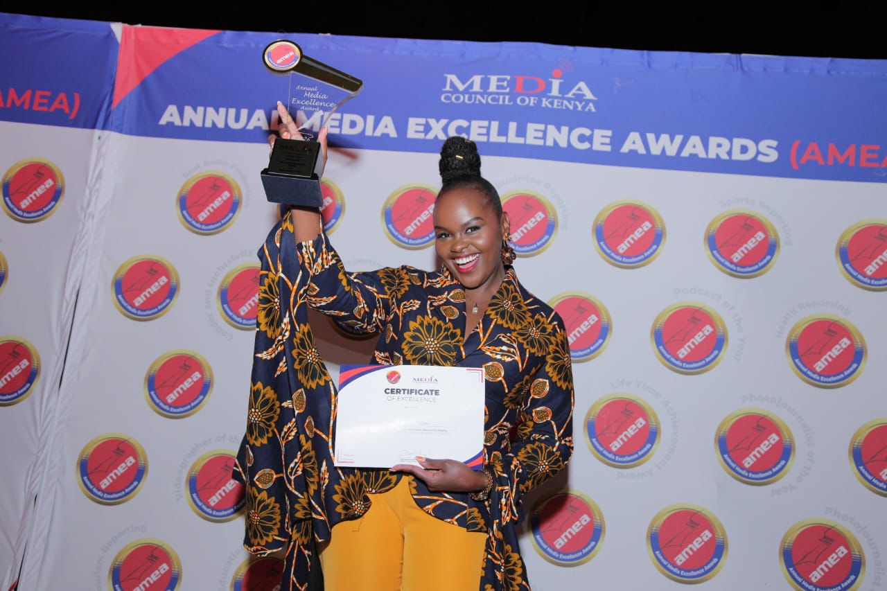 TV47’s Andrine Kilemi wins big at MCK  excellence awards