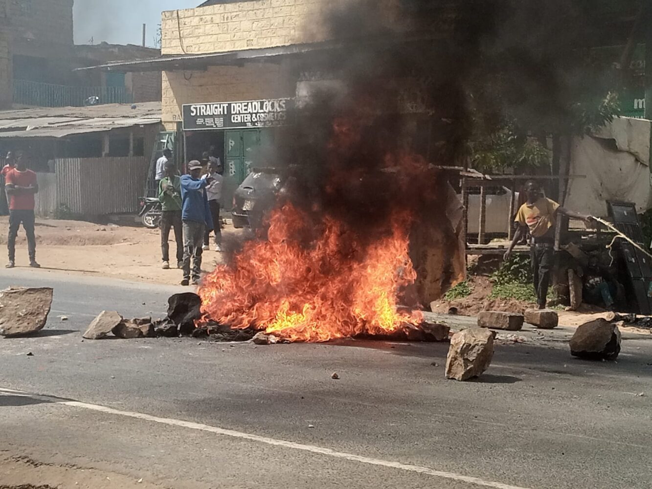 Motorists protest against rising fuel prices in Homa Bay