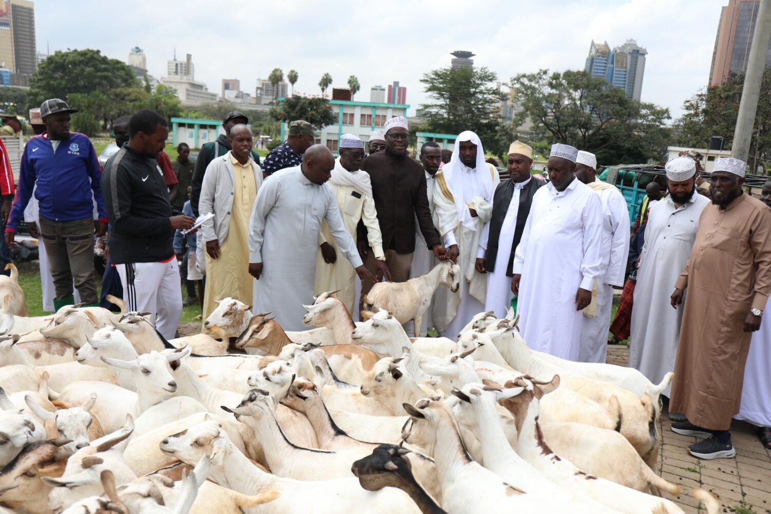 Sakaja distributes 700 goats to support Muslim community during Eid