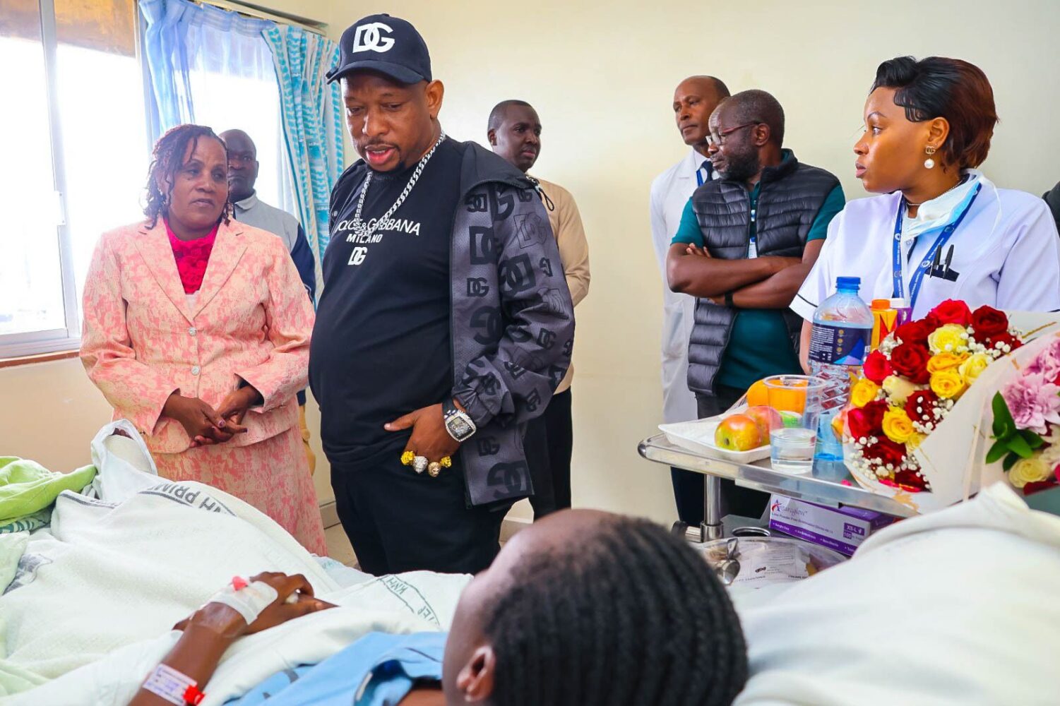 Sonko visits injured Utumishi Academy students at KNH, calls for accountability in deadly school fire