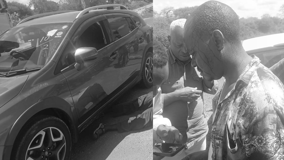 Robber shot dead by his accomplices during carjacking along Mombasa-Nairobi highway