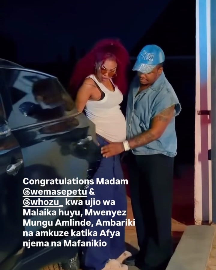 Diamond Platnumz send warm heartfelt congratulatory message to Wema Sepetu after delivery pf her baby boy. Photo: Screengrab: Instagram