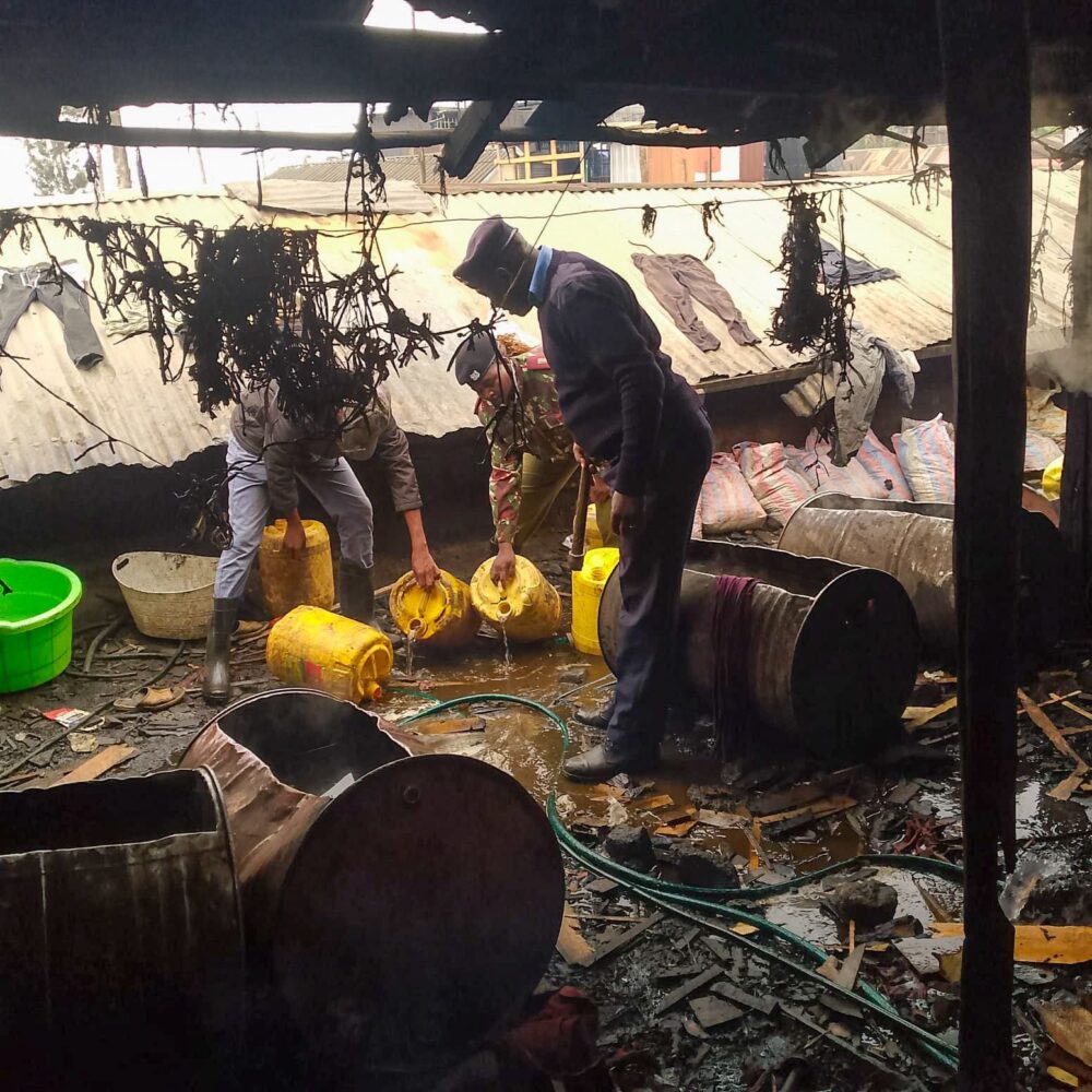 Police seize 2,520 litres of illicit alcohol in Kahawa West, Nairobi