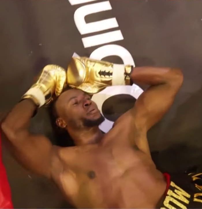 Arrow Bwoy receives a technical knockout defeat at the hands of Shakib Cham. Photo: X