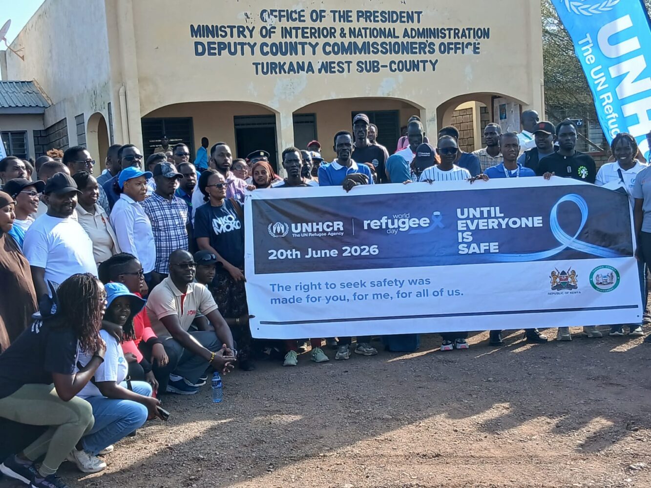 UNHCR, Turkana County organise symbolic walk in Kakuma to mark World Refugee Day