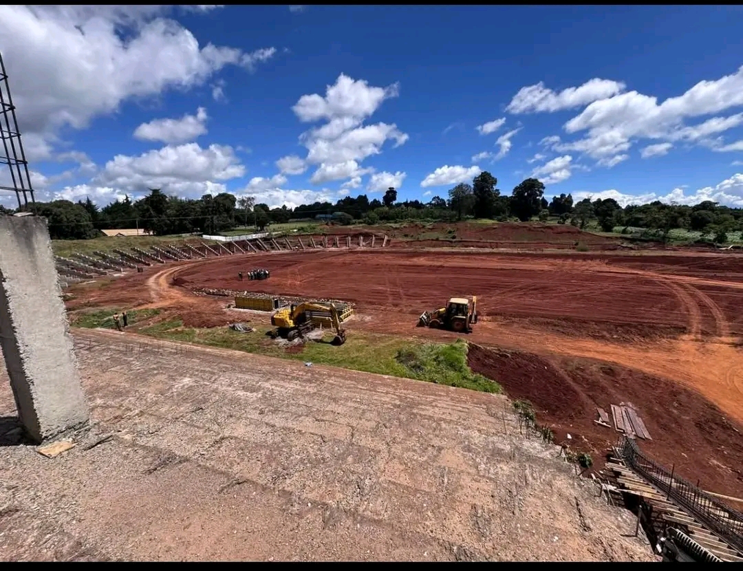 Construction of Kamariny Stadium  in Elgeyo Marakwet gains momentum ahead of Mashujaa Day celebrations