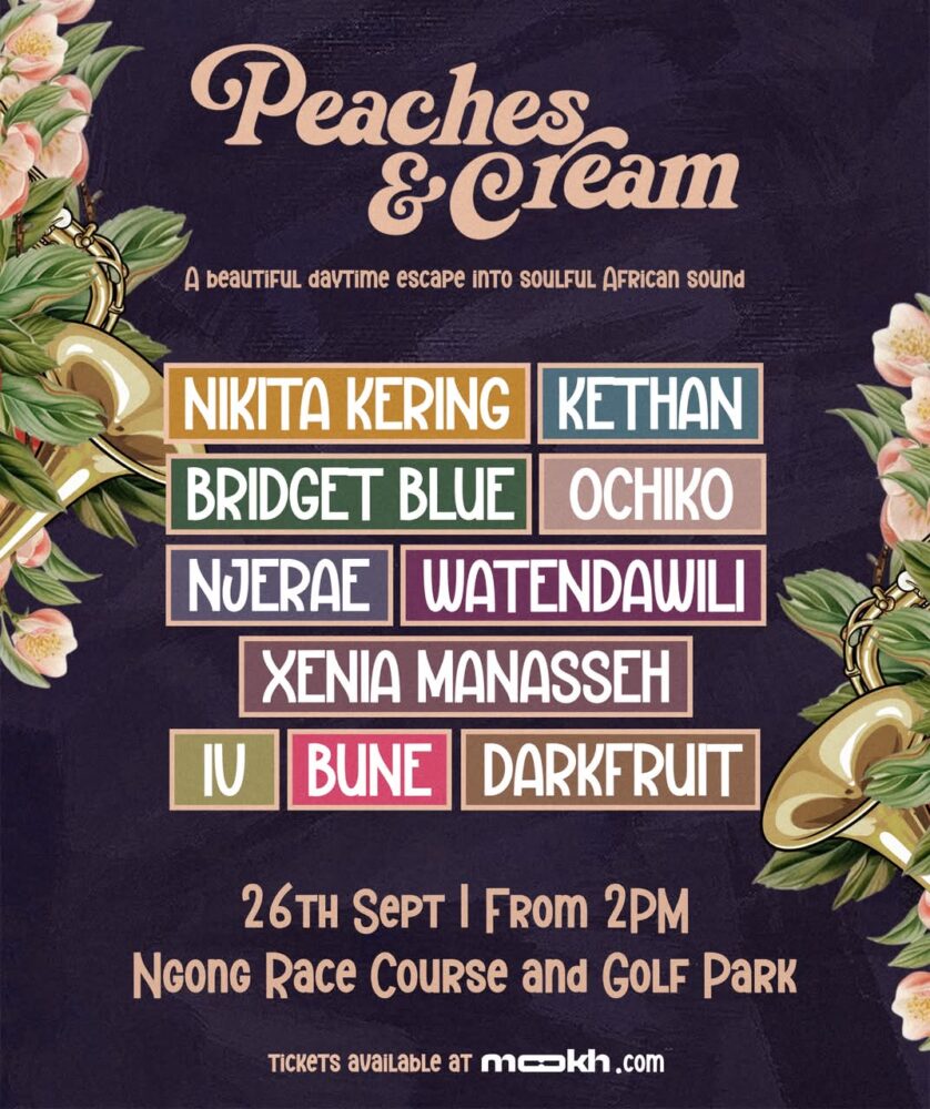 Crispy Life Events announces Peaches & Cream, a new daytime Afro‑RnB experience coming to Nairobi on 26th Sept