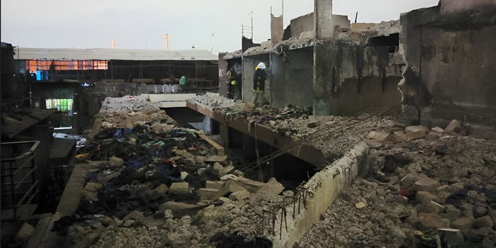 At least two dead, several trapped following building collapse in Gikomba