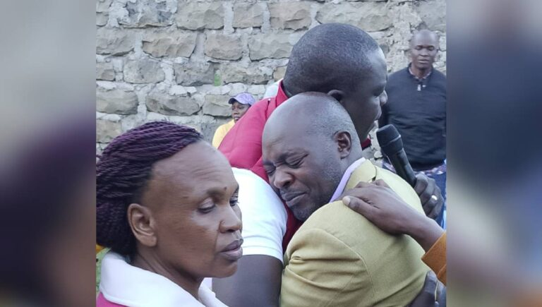 A father’s agony and a mother’s pain: David Osiany’s emotional visit to the family of Dennis Nyakeri, who lost their daughter in the Utumishi fire tragedy