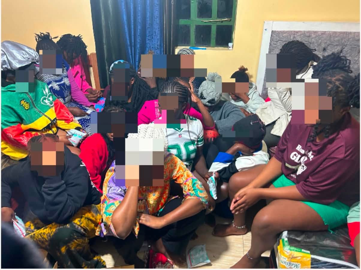 Police rescue 48 young women from Kiserian, Rongai houses as sexual exploitation ring busted!