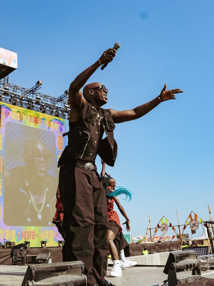 Bien-Aimé Baraza gave an electrifying performance at the Afro Nation Portugal 2026 and shut it down. Photo: Instagram