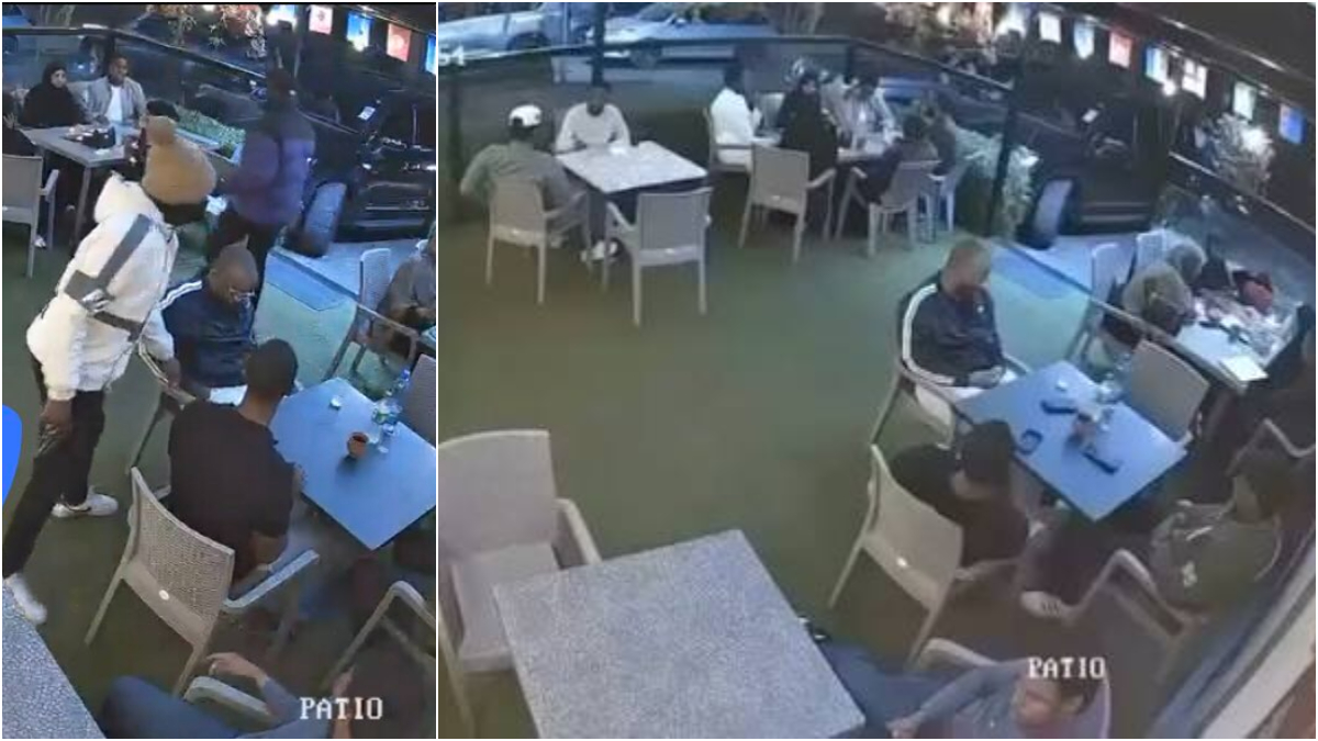 CCTV shows customers robbed at gunpoint at a popular Nairobi restaurant; Kenyans raise concerns