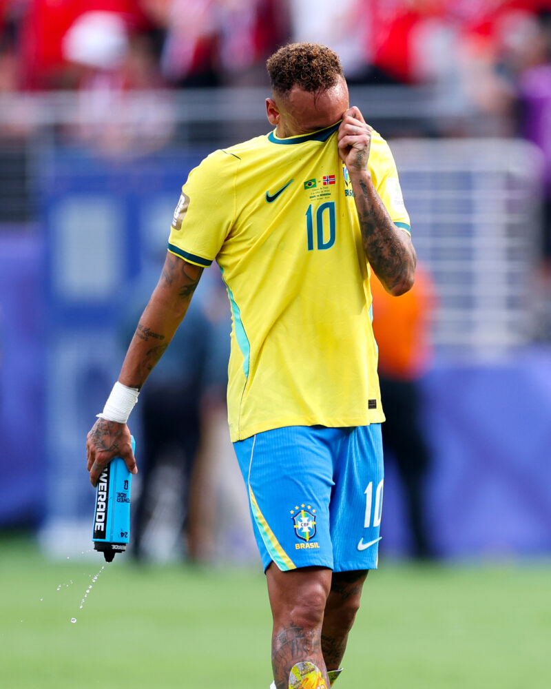 Ney breaks down in tears as Norway knock Brazil out of the FIFA World Cup stage. Photo: X