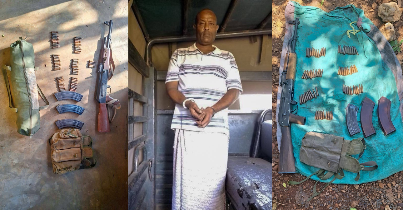 Two guns, more than 130 bullets recovered as police arrest illegal firearms dealer at Kanyonyo Vehicle Checkpoint