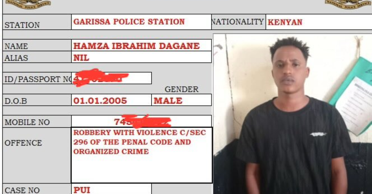 Wanted robbery suspect arrested in Garissa after failing to appear in court