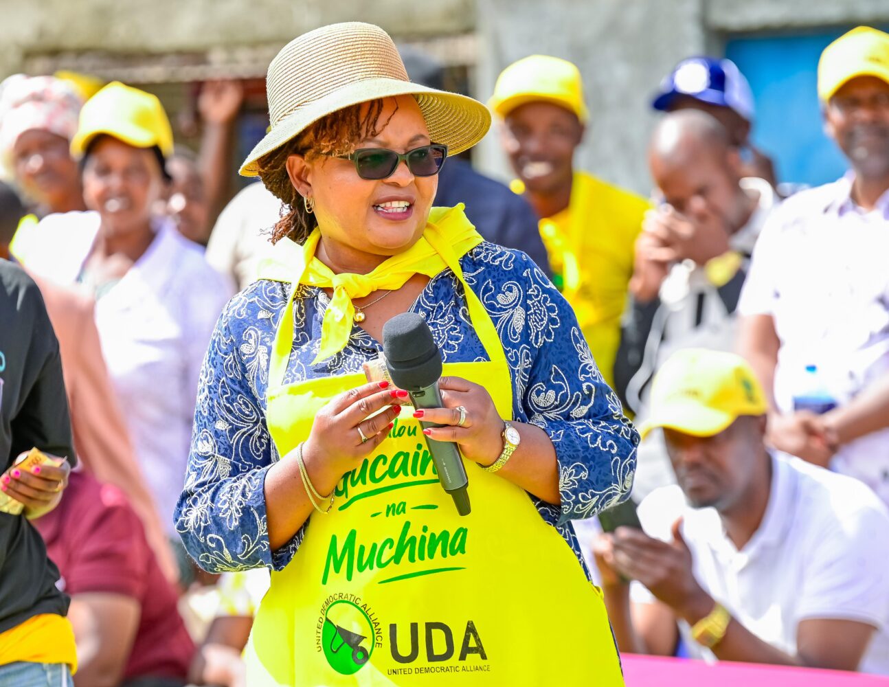 Waiguru leads final submission for UDA candidate in Ol Kalou By-election campaigns, calls for peaceful elections