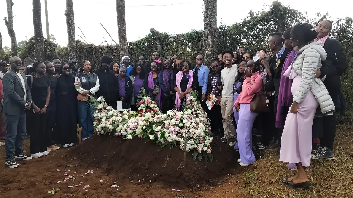 Radio Africa journalists paid their last respects to late Rose Mbugua. Photo: Instagram