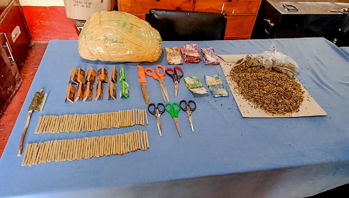 Two arrested as police raid bhang distribution den in Timau, more than 100 rolls recovered