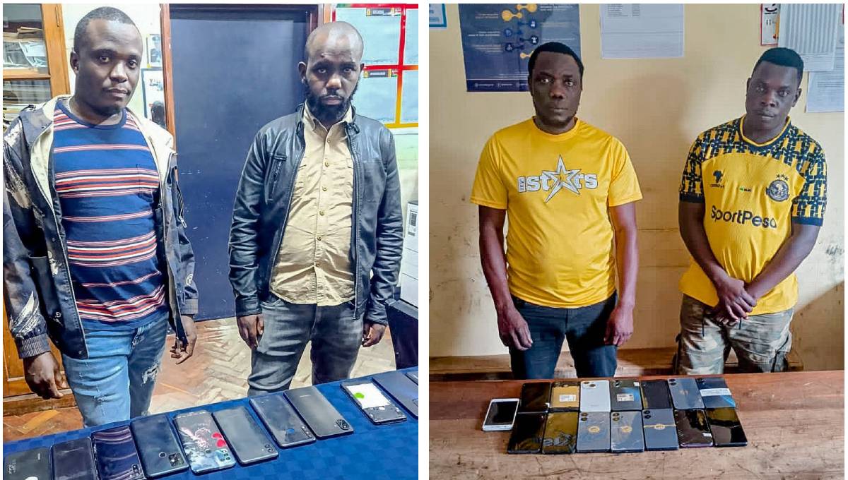 Police arrest four suspects and recover 26 stolen phones in Nairobi