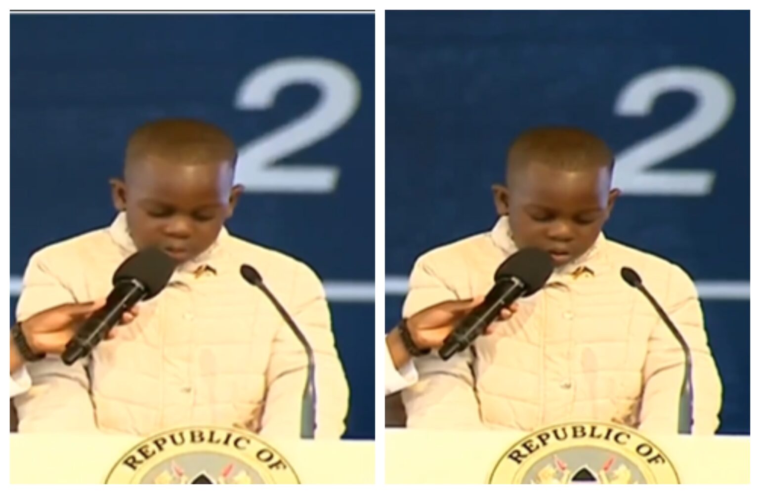“Good schools, clean water, jobs for youth,” – 7-year-old Adrian steals the show at National Conversation Beyond 2030