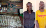 Over 180 IDs recovered as police arrest two hardcore gangsters in Teso South; teargas canister, military boots also seized
