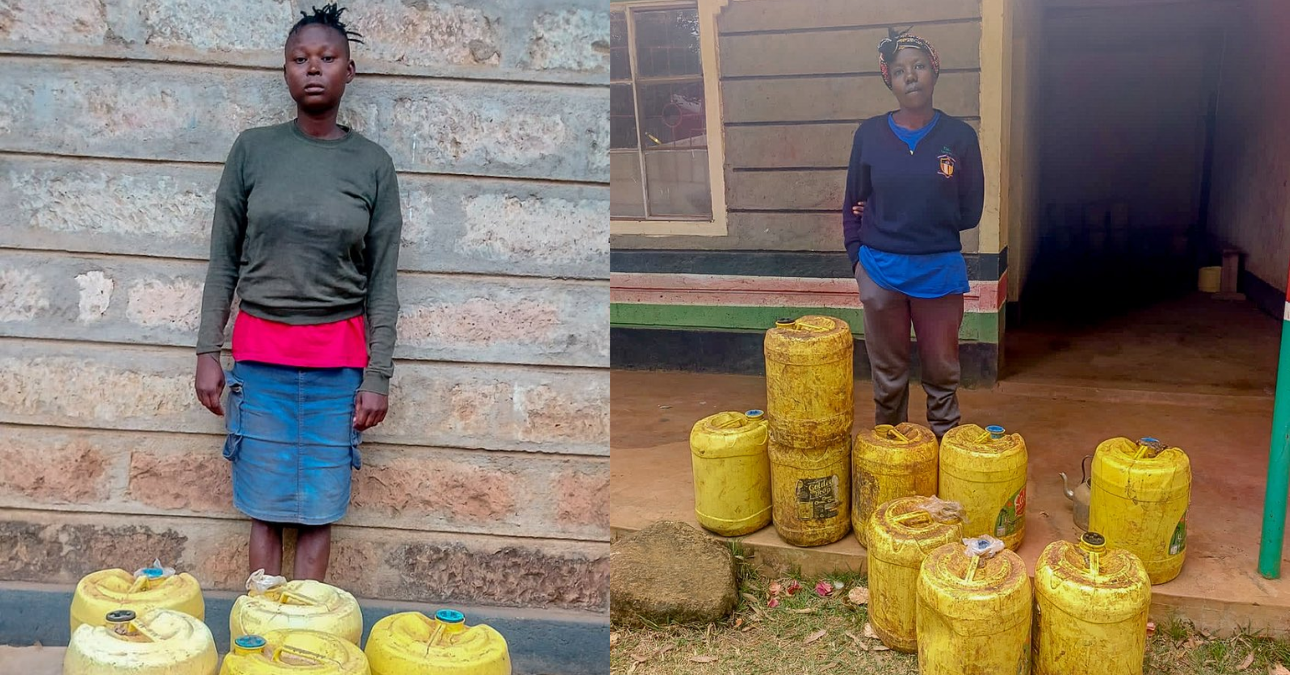Two arrested as police seize 280 litres of illicit brew in Tharaka and Machakos