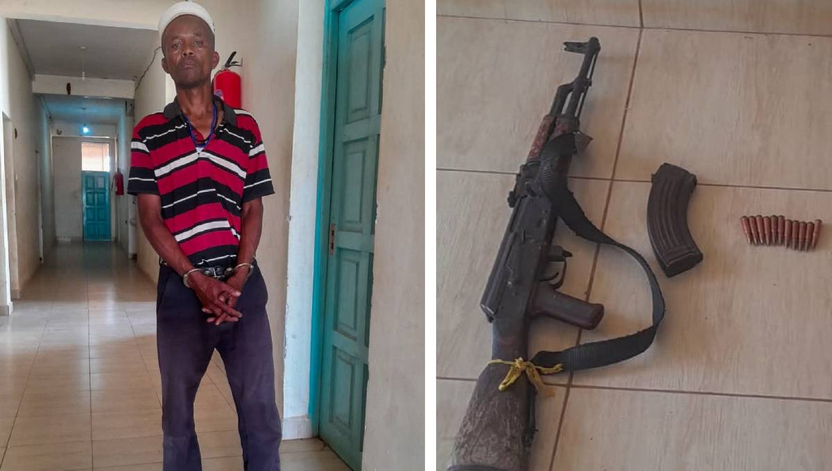 Man in trouble after being found with an AK47 rifle, 11 bullets in Marsabit