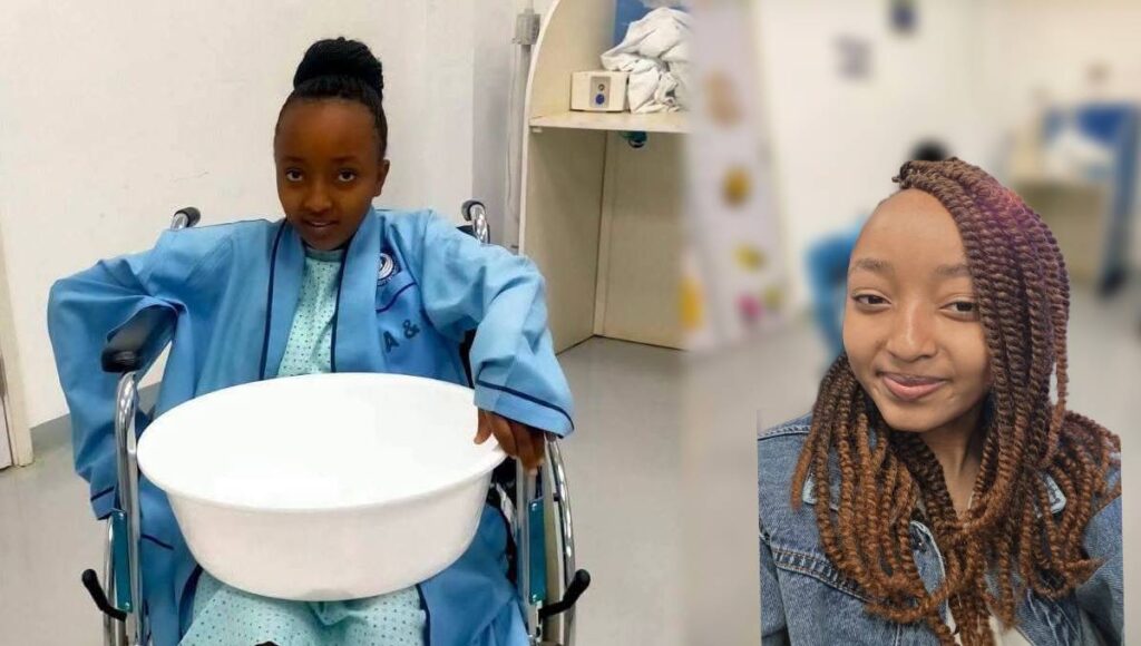 Teenager Risper Wambui leaves for treatment India after Kenyans mobilised KSh 2.6 million for her treatment