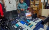 Three arrested, 38 stolen phones and laptops recovered as police raid a stall at Nairobi’s Platinum Plaza