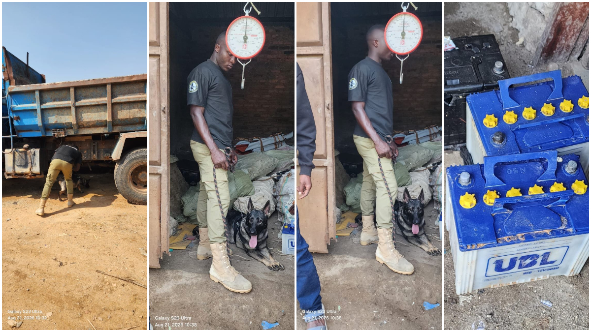 How police used an excellent sniffer dog to track down two stolen car batteries