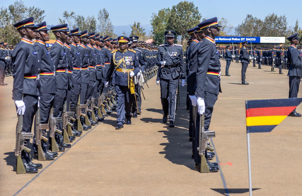 IN PHOTOS: Police recruits prepare for passing-out parade at National Police College Main Campus, Kiganjo 
