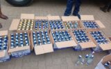 One arrested, over 240 bottles of counterfeit alcohol and fake KRA stamps seized as NACADA storms Mukuru Kwa Njenga