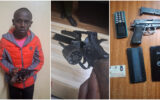 One gangster shot dead, one arrested and two escape during fierce shootout in Dandora; a gun branded ‘Gaza’ recovered