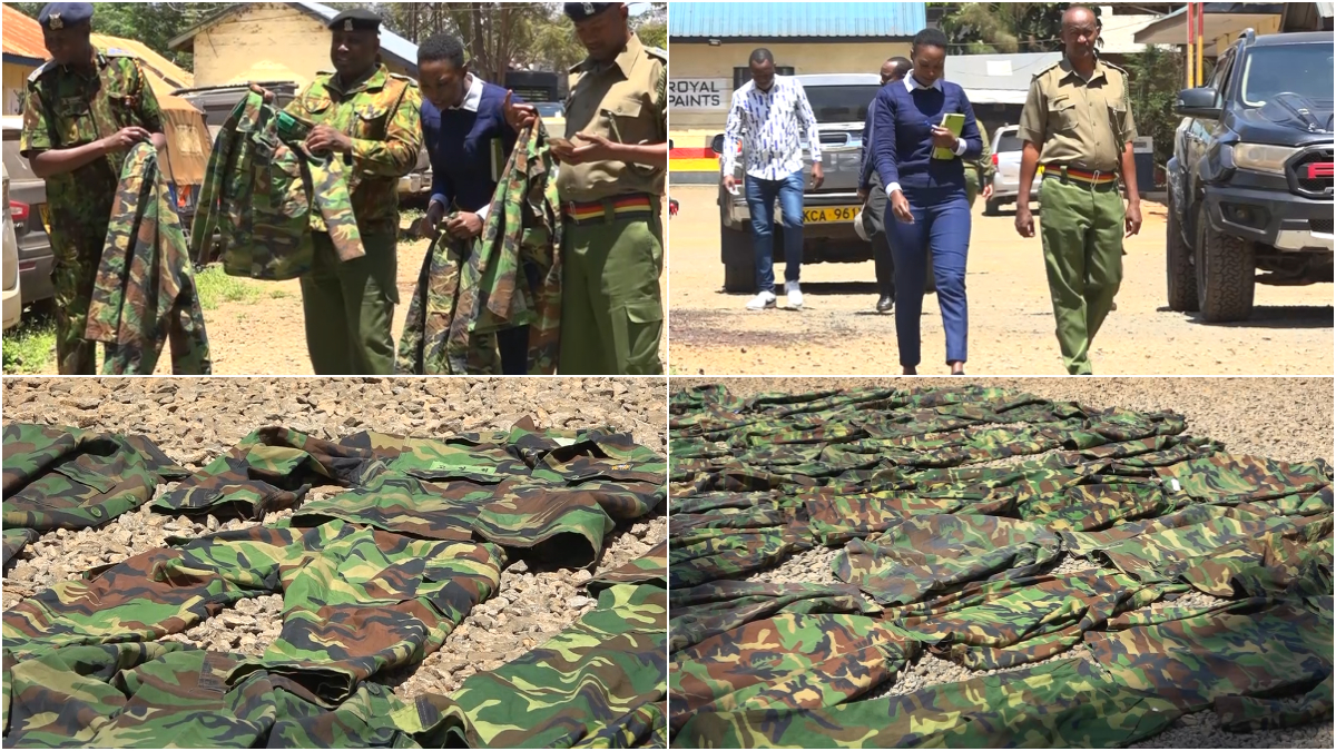 Kiandutu shop owner flees as police recover over 60 military comouflage uniforms during operation