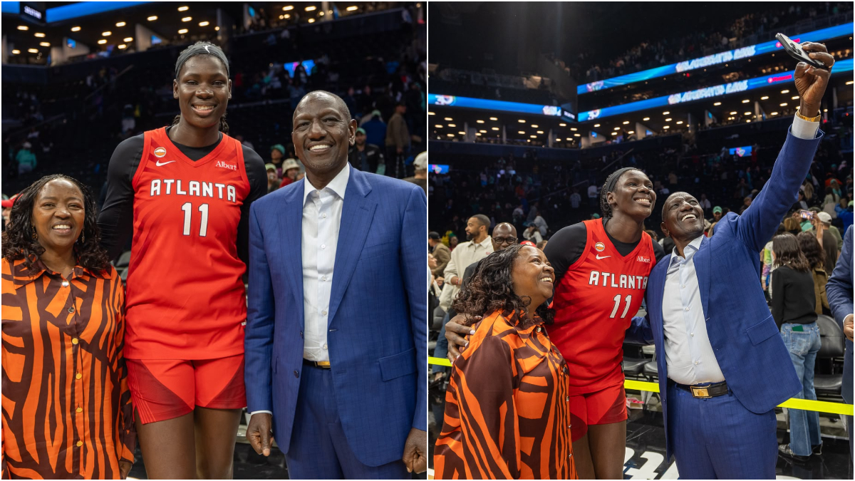 President Ruto attends Atlanta Dream win to watch Madina Okot play