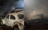 Fire destroys vehicles at Kilimani garage as cause remains unknown