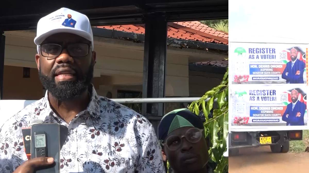 2027 Siaya senate race heats up as Denis Omondi rallies youth to register and vote
