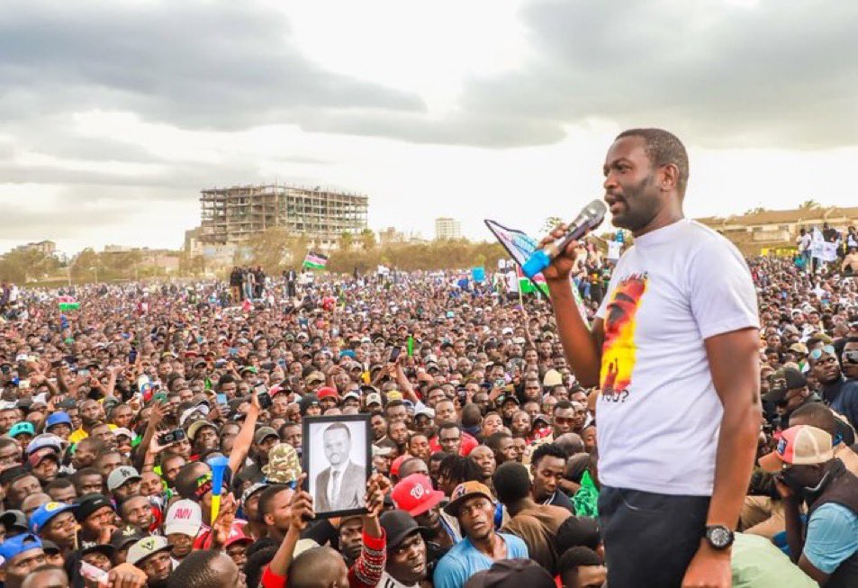 Sifuna takes Nairobi by storm, declares to face Ruto at the ballot