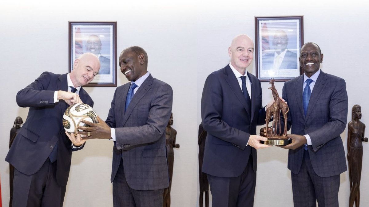 Infantino pledges FIFA support for football development in Kenya