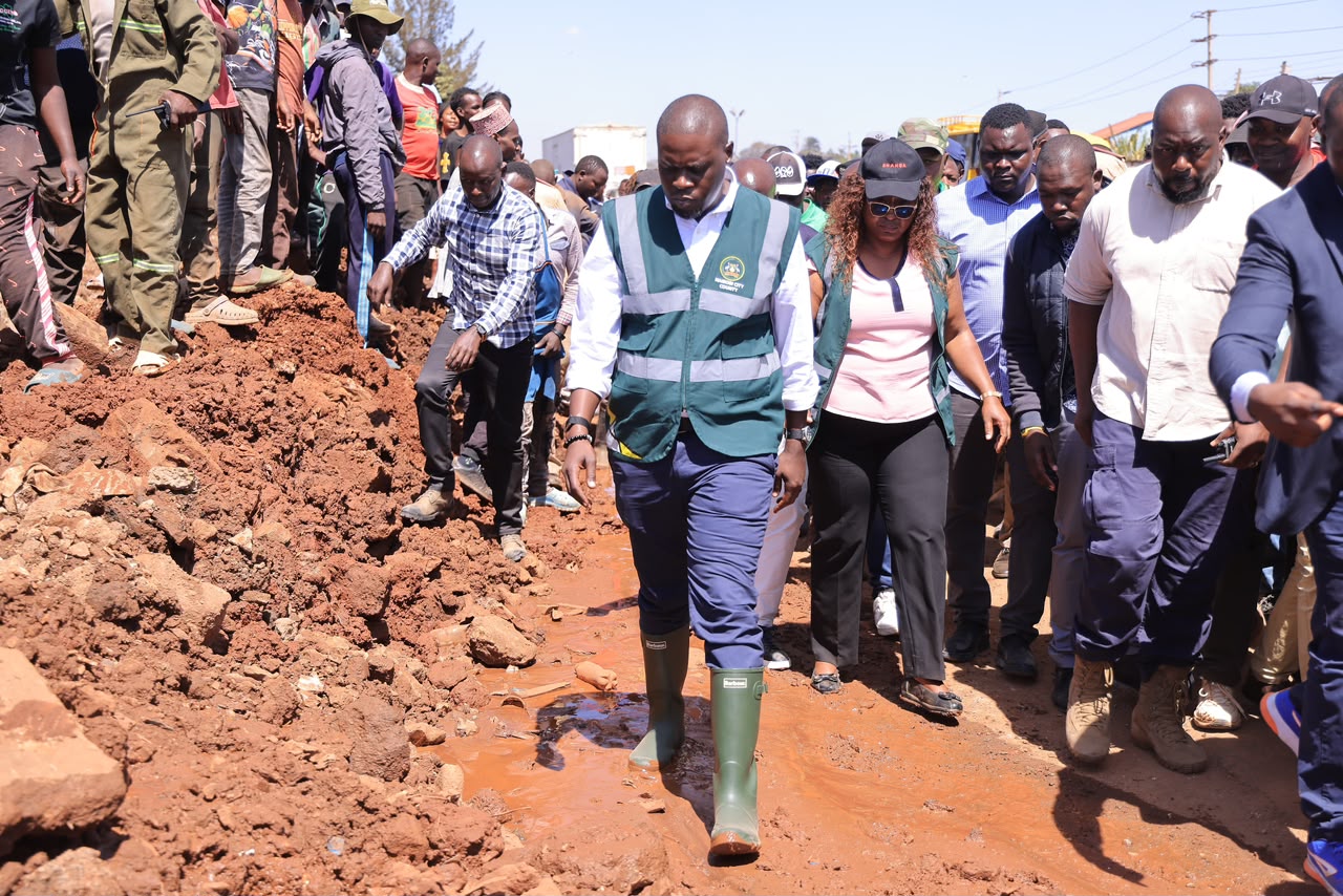 In photos: Sakaja shares citywide road works underway, orders engineers and contractors to prioritise El Niño interventions