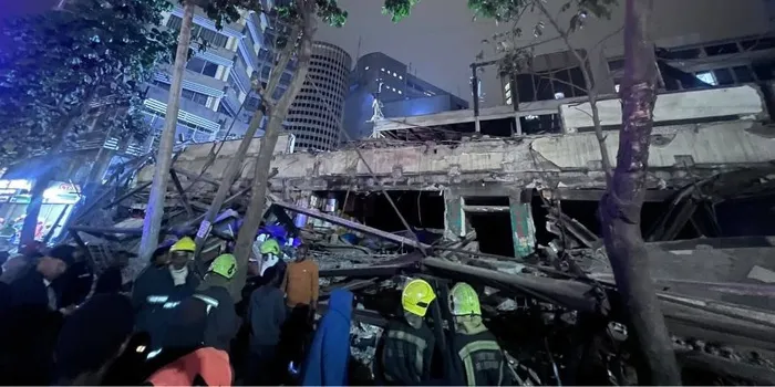 Four Injured as building collapses during demolition on Nairobi’s Moi Avenue