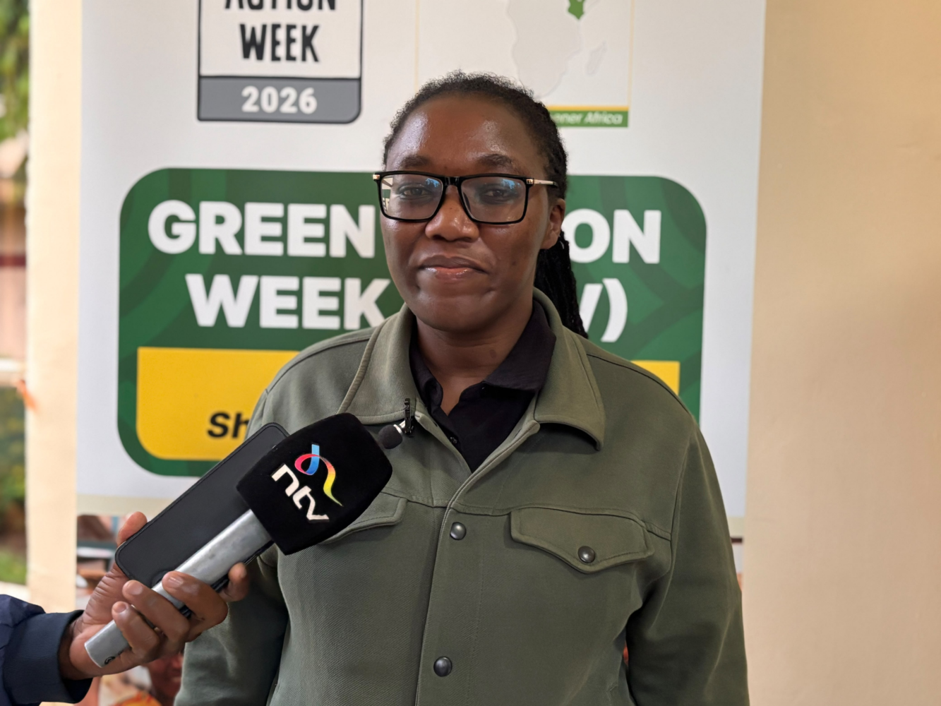 Moraa Ratemo, a programme officer coordinating market development at PELUM, addresses the press during the cross-border Agroecology trade dialogue in Busia. PHOTO/TONY WAFULA