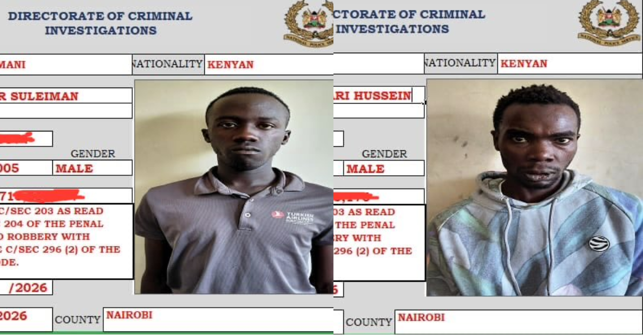 Two suspects arrested over murder, stabbing incidents in Kibra